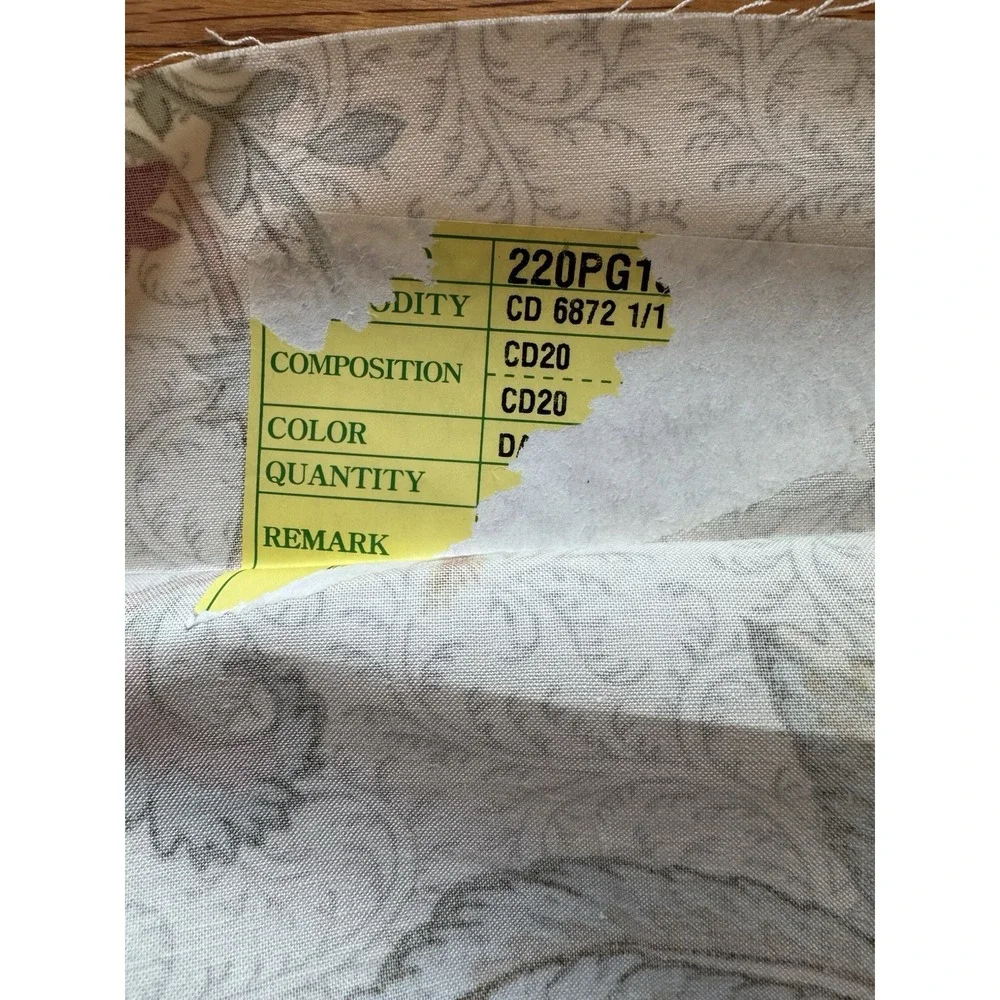 Vintage Richloom Jacobean Floral Fabric 25 Yds 55